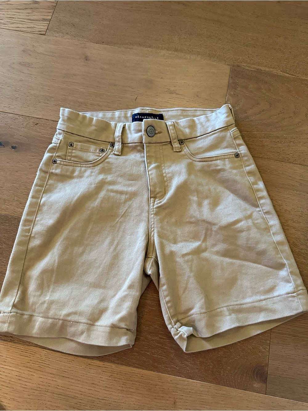 Aeropostale Women's khaki High-Rise Bermuda Shorts size 0